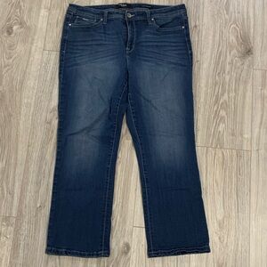 Nine West Dark Blue Straight Leg Jeans